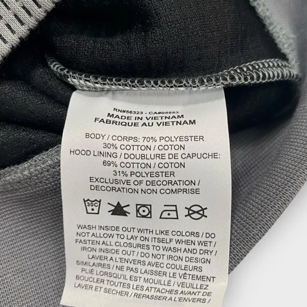 Nike Sportswear Tech Fleece Kids Winterized Full-Zip Gray Black Hoodie size S